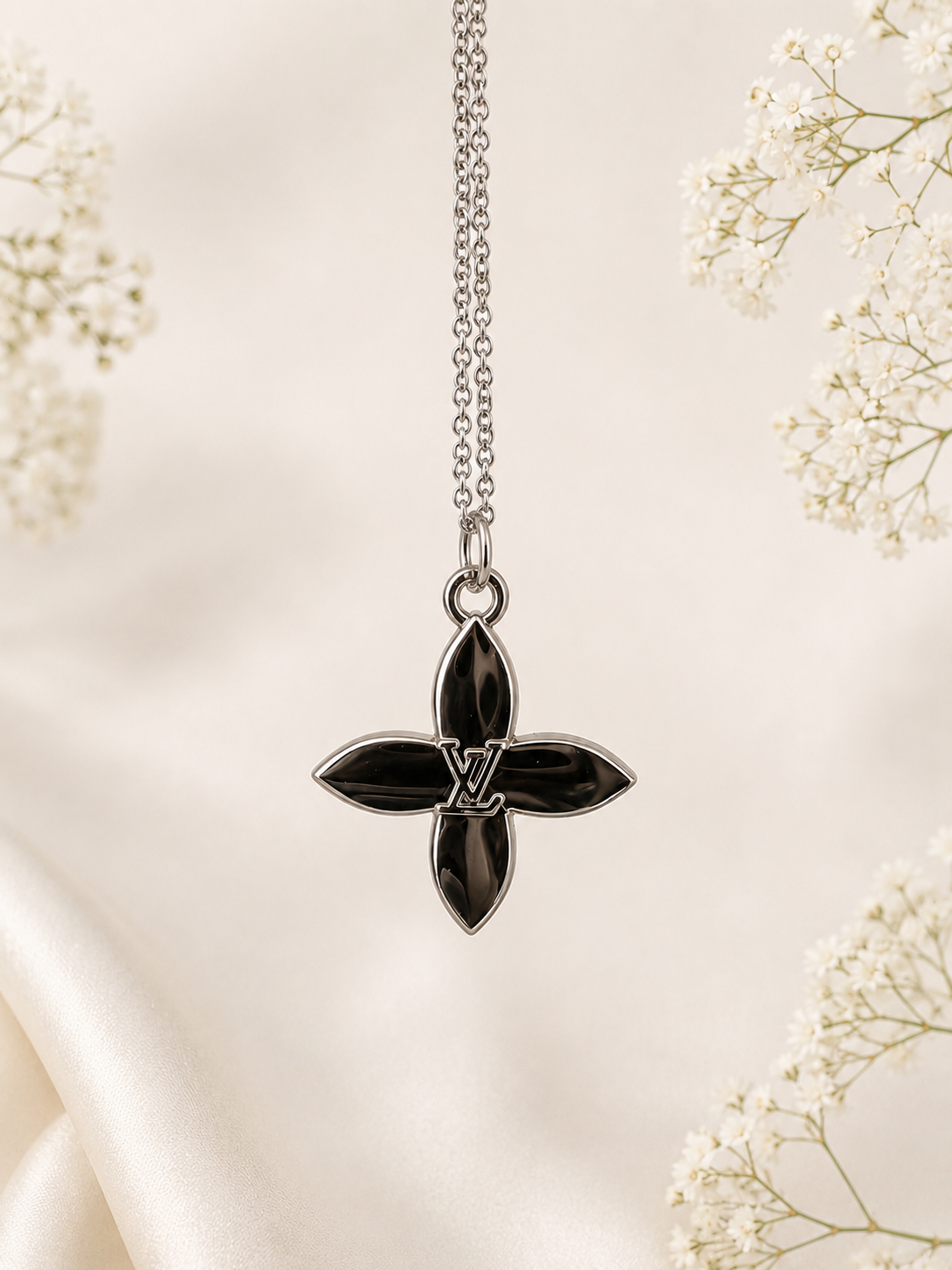 D16 - Upcycled Silver Blossom Necklace