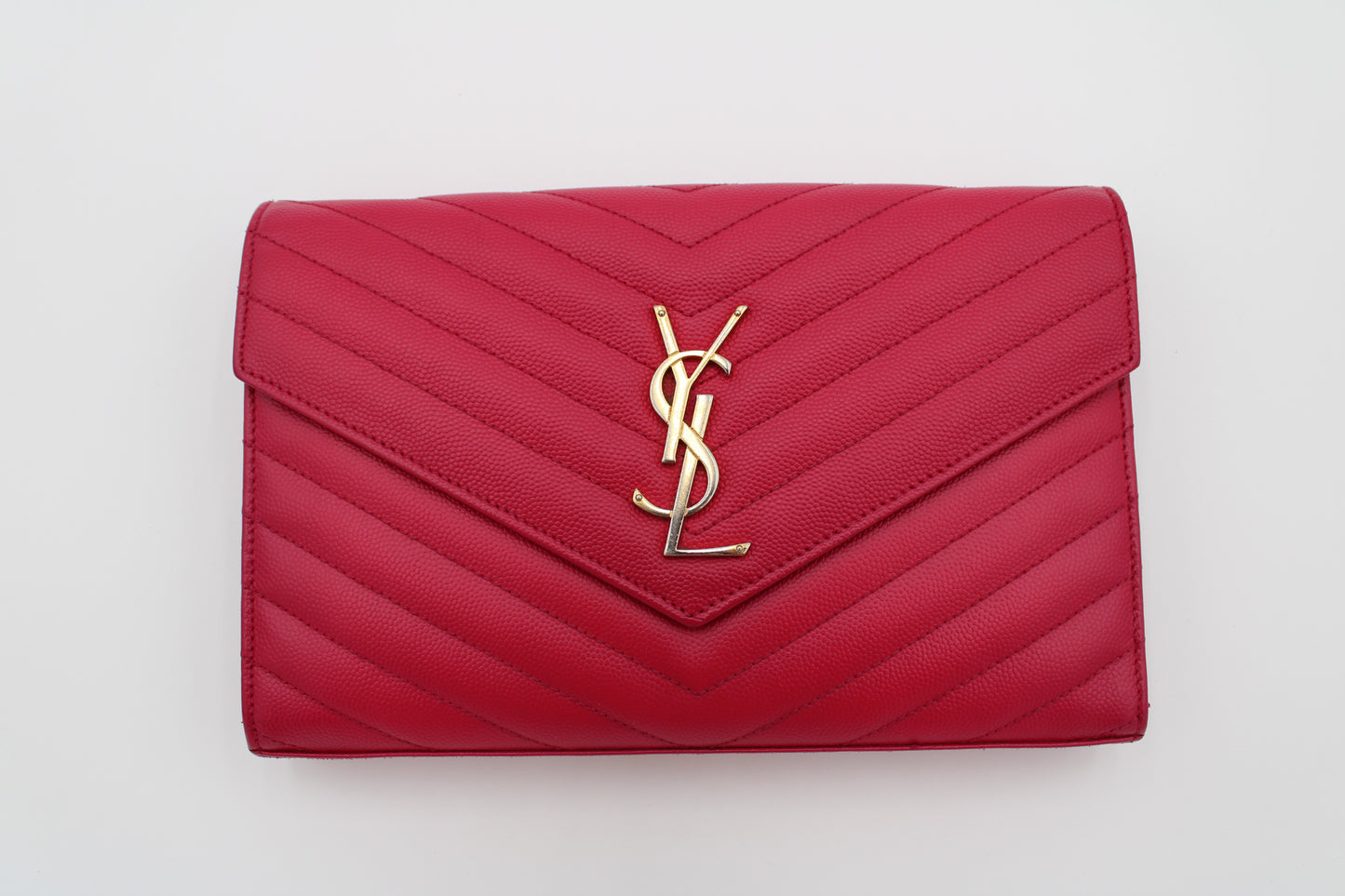 Pre-owned Yves Saint Laurent YSL Cassandre Chain Wallet Shoulder Bag