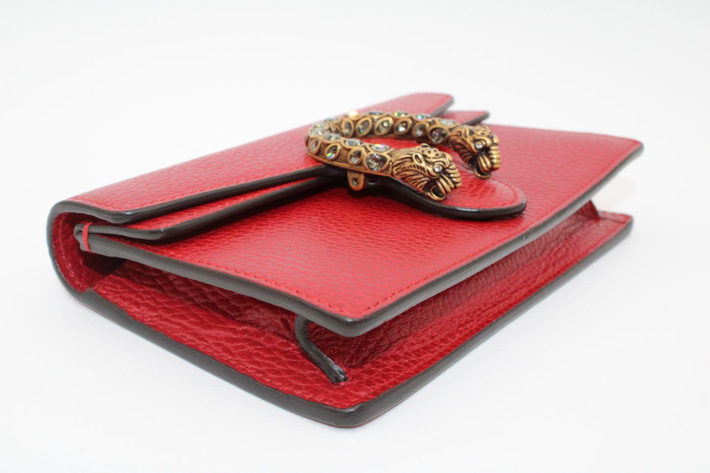 Pre-owned Gucci Dionysus Chain Mini Shoulder Bag - Red