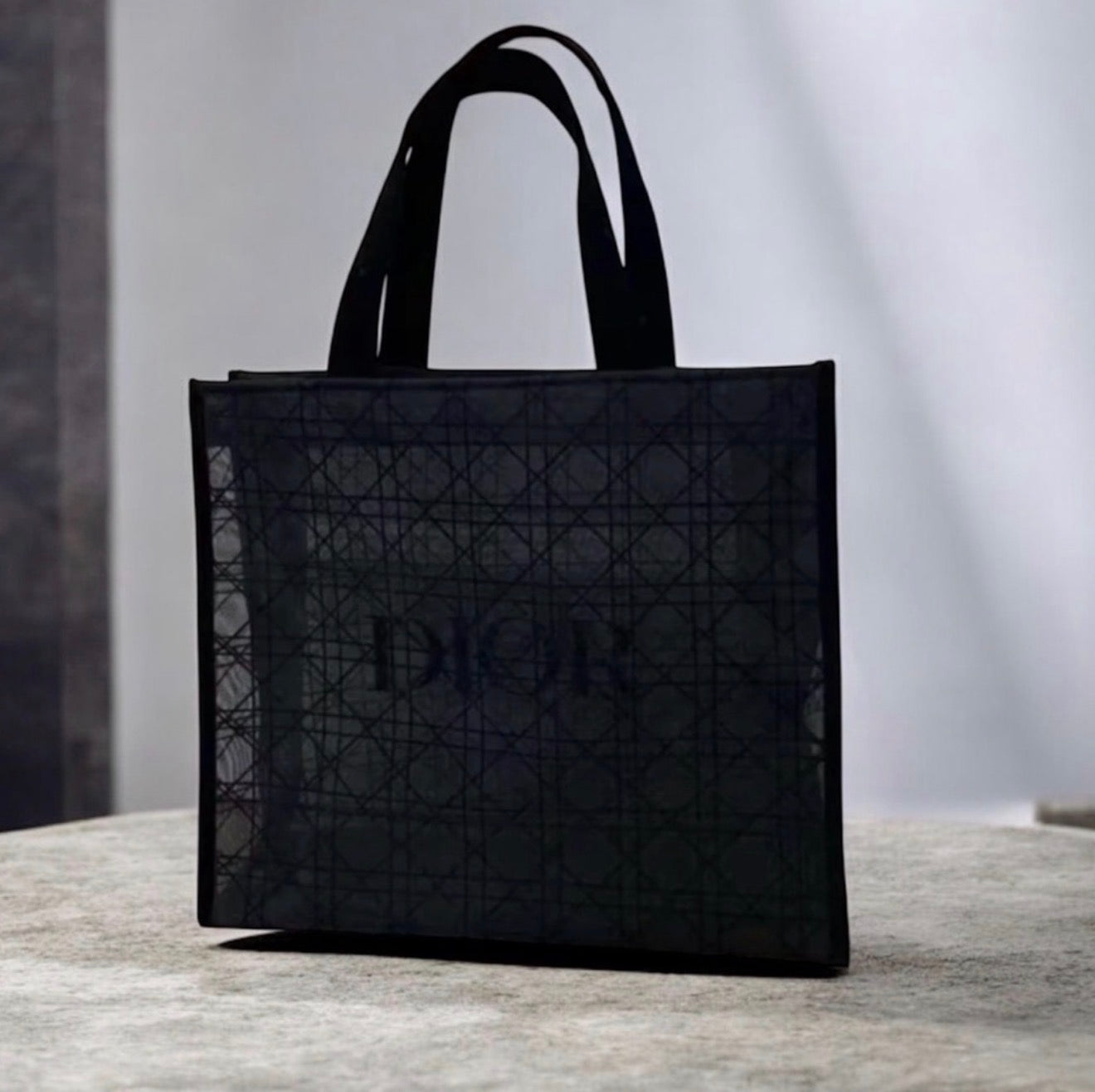 G02 - GWP Dior Black Mesh Tote