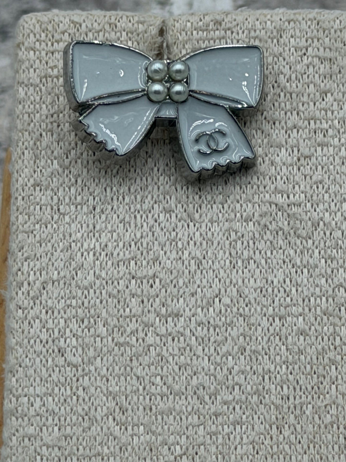A21 - Upcycled CC Soldered Silver Bow Earrings