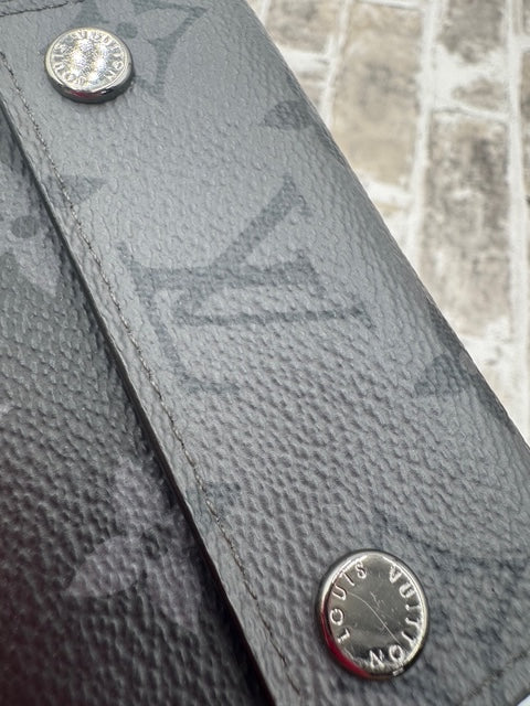 Louis Vuitton Reverse Monogram Eclipse Discovery Compact Wallet