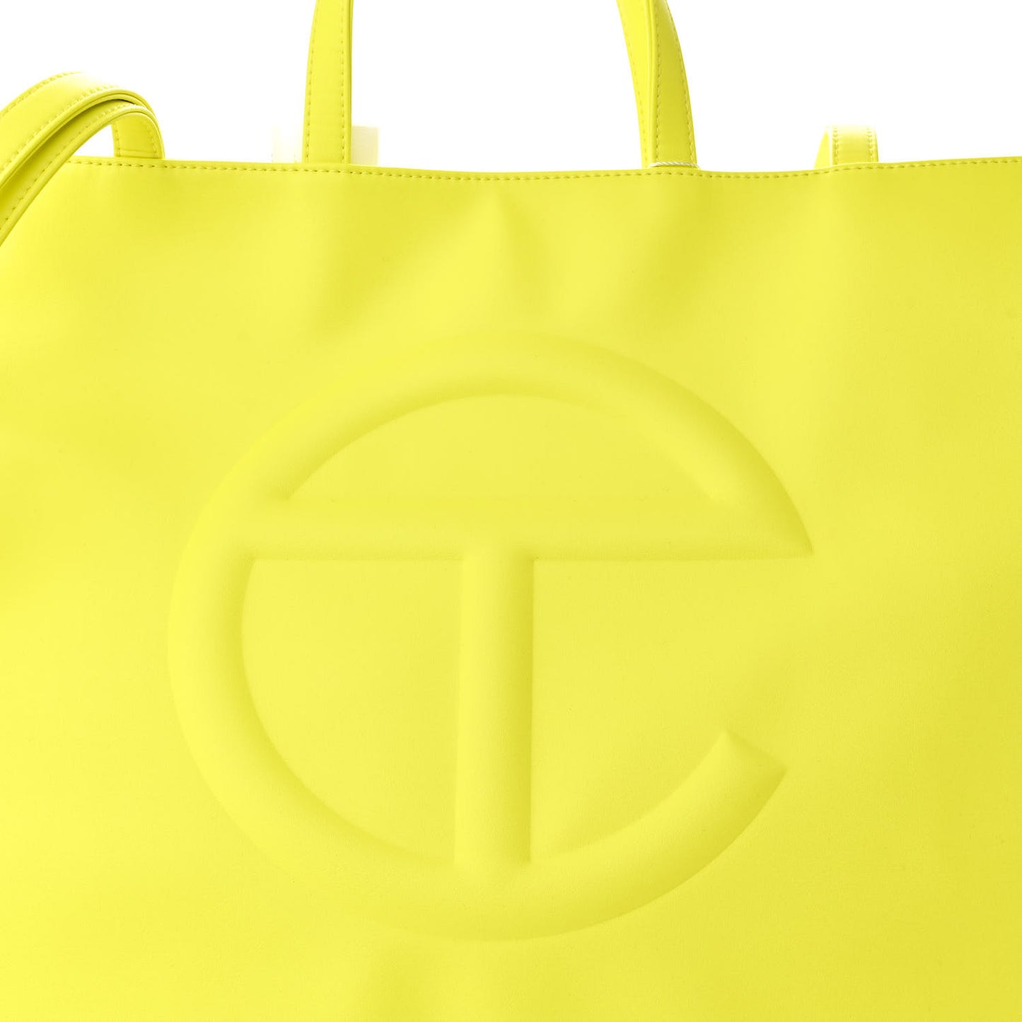 Telfar Large Shopping Bag (Highlighter Yellow)