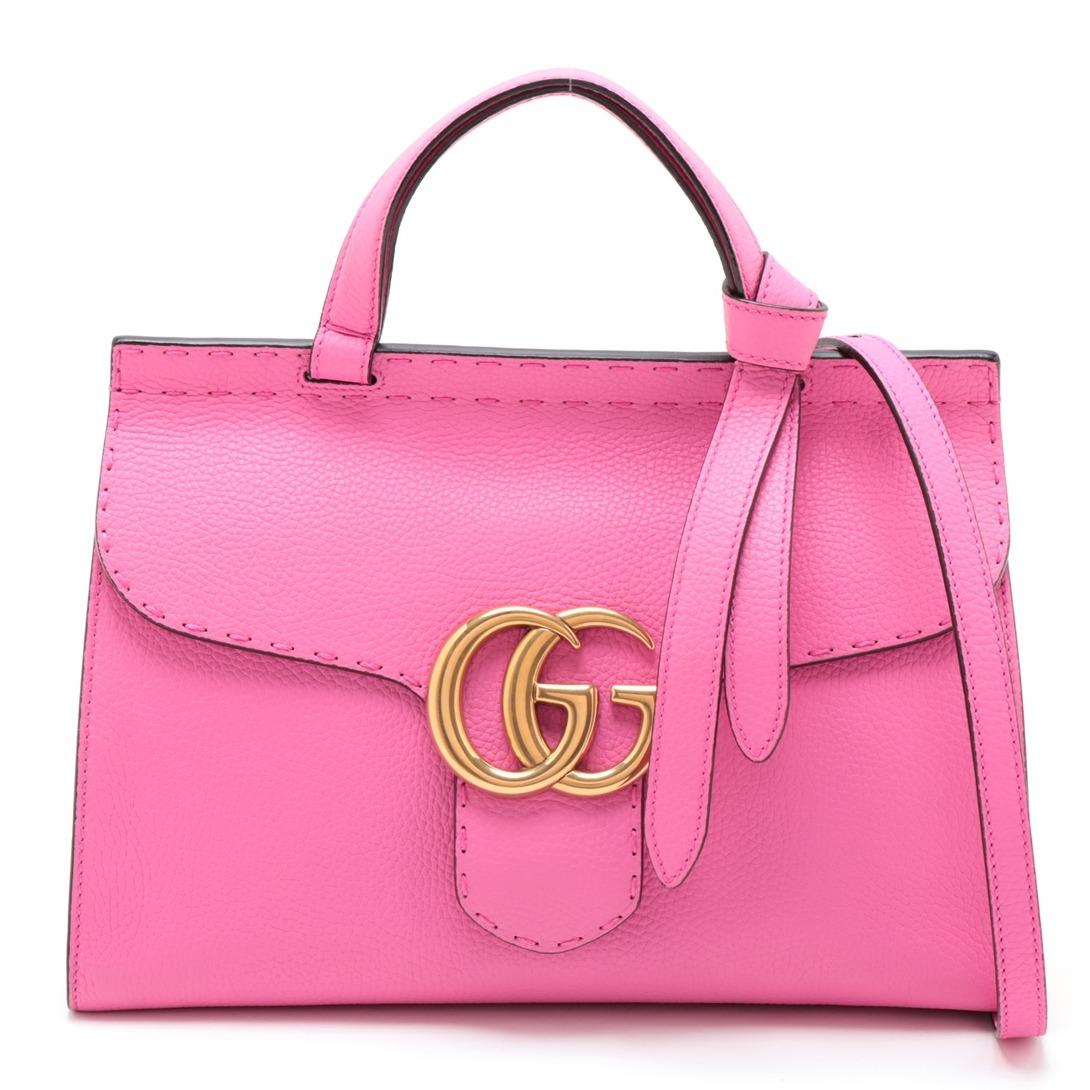 Gucci GG Marmont Top Handle Flap Tote