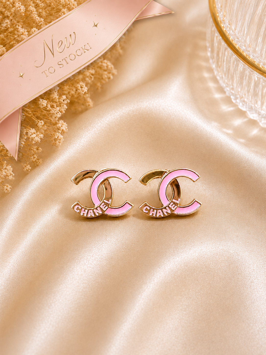 ** NEW** Up-cycled Gold/Pink Soldered Earrings