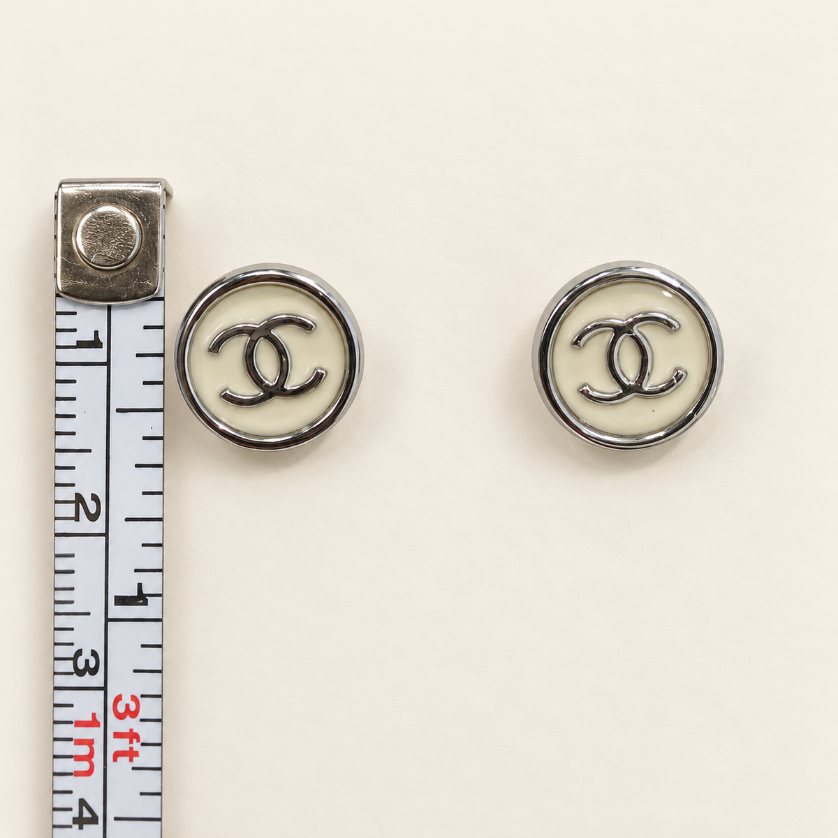 Up-cycled White and Silver Earrings
