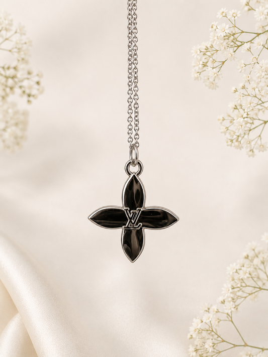 D16 - Upcycled Silver Blossom Necklace