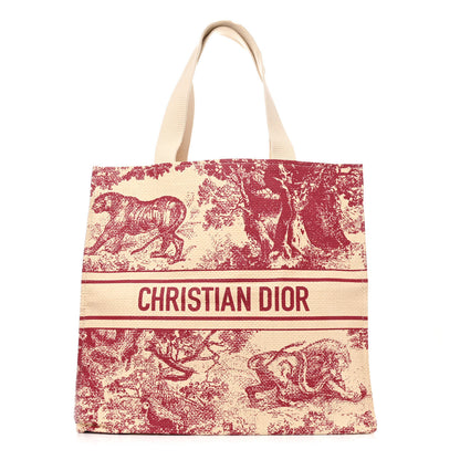 Christian Dior Dioriviera Straw Tote (Red)