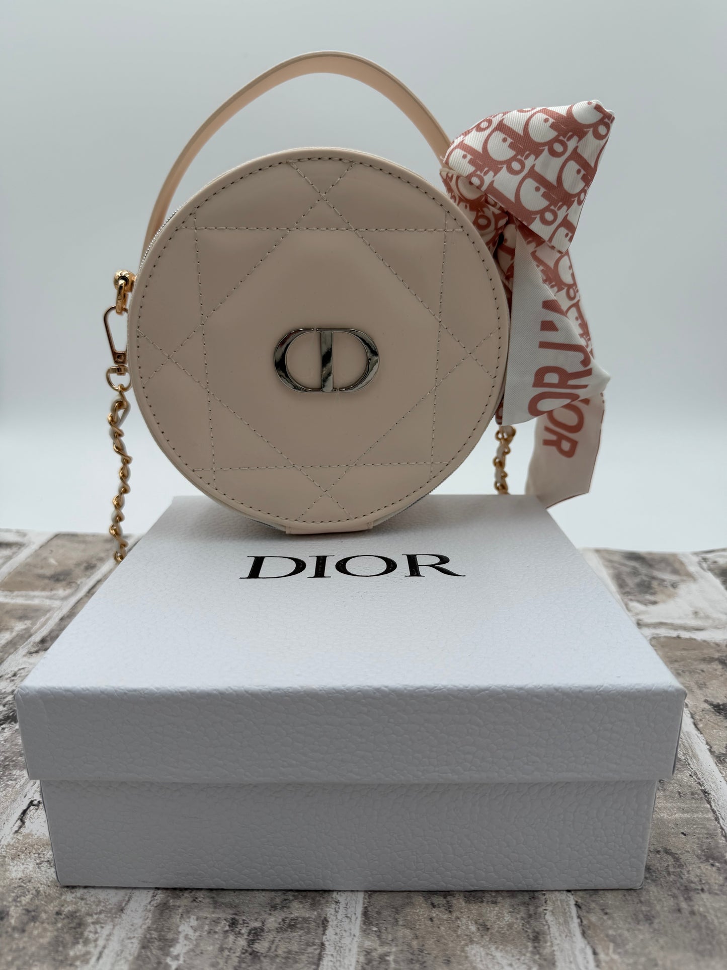 G04 - GWP Dior Vanity Case with Added D Rings & Chain