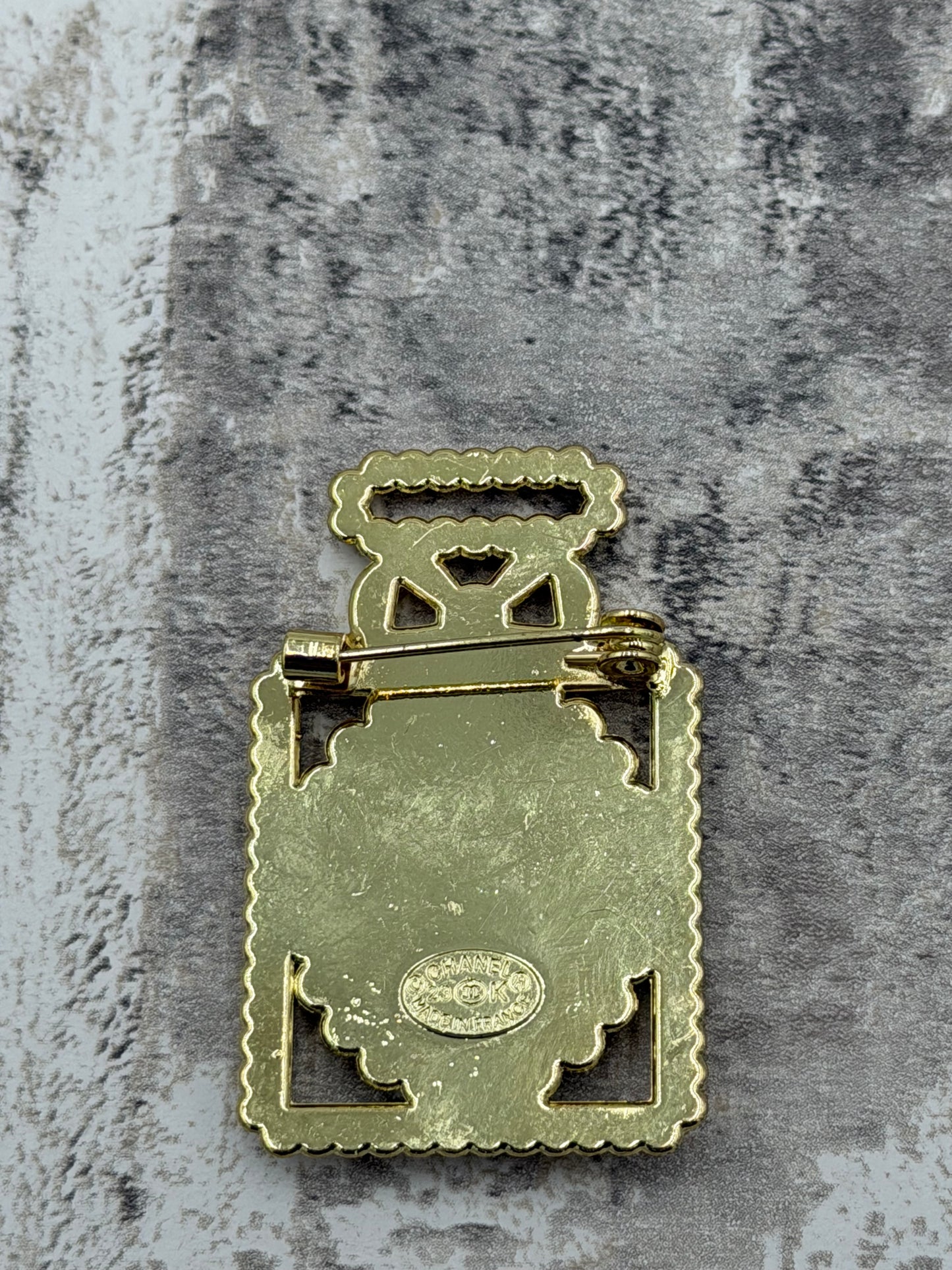 Upcycled Chanel Perfume Bottle Brooch