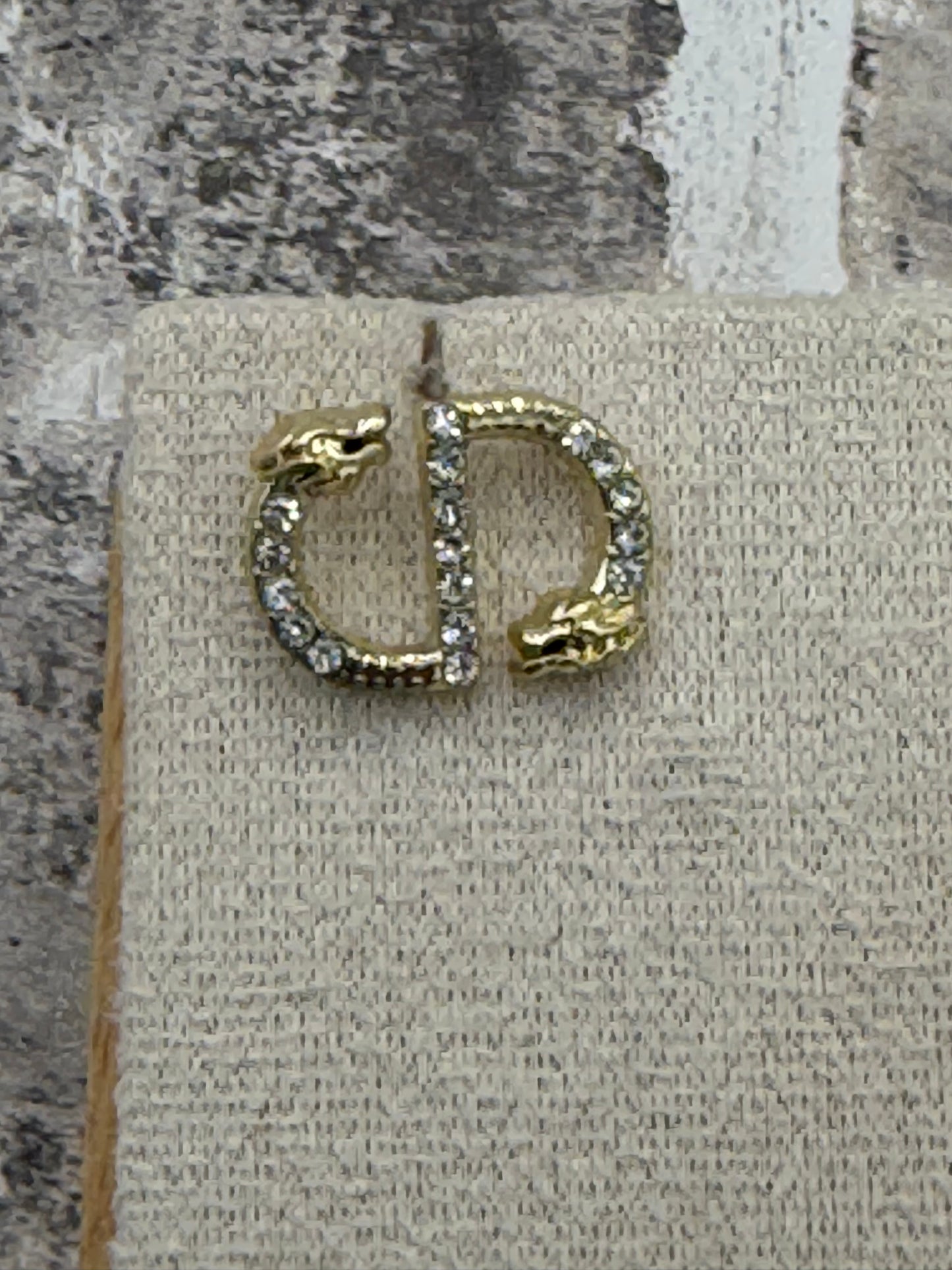Upcycled CD Gold-tone Earrings