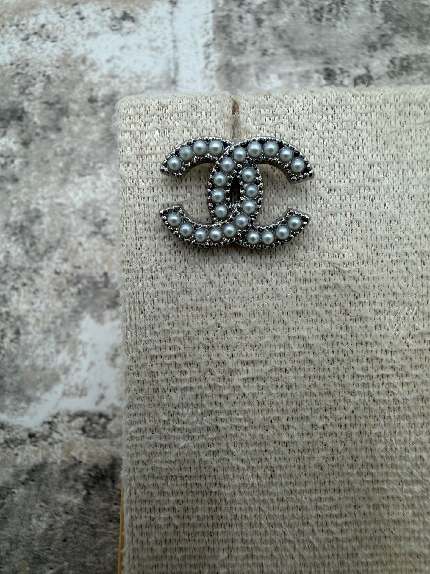 Up-cycled Silver/Pearl Earrings