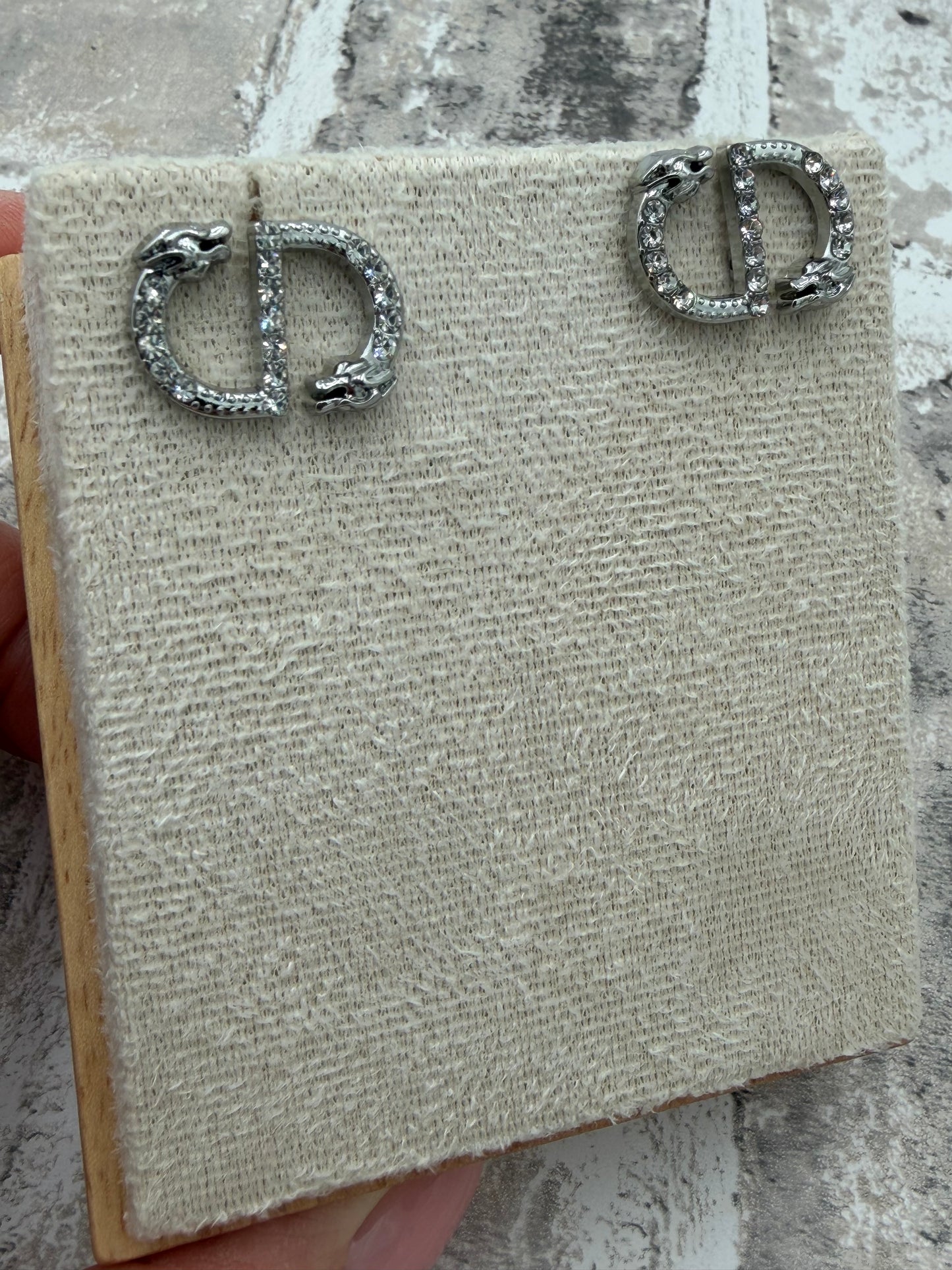 Up-cycled Silver CD Earrings