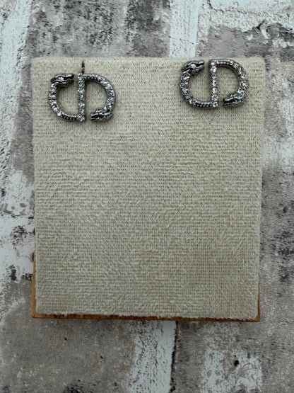 Up-cycled Silver CD Earrings