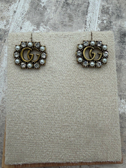 Up-cycled Pearl/Crystal Earrings