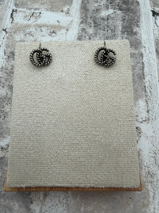 Up-cycled Silver Rope Earrings