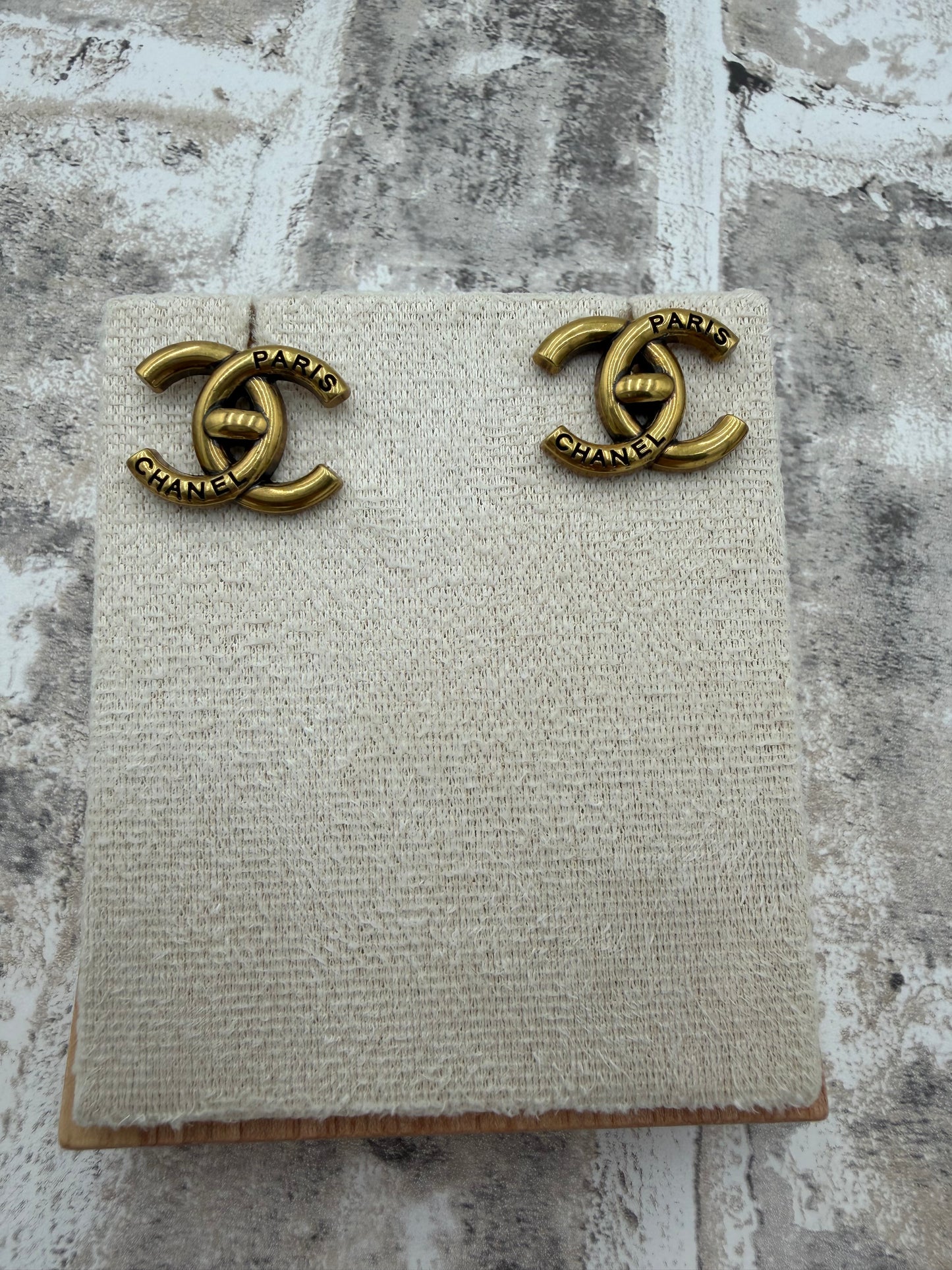 Up-cycled Brass Turnkey Earrings