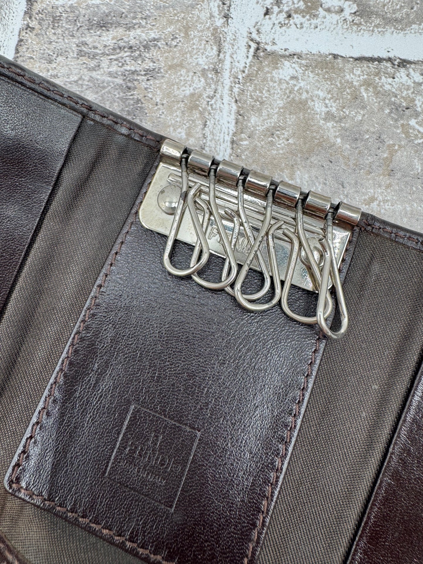 Fendi Zucca Key Pouch