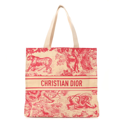 Christian Dior Dioriviera Straw Tote (Pink)